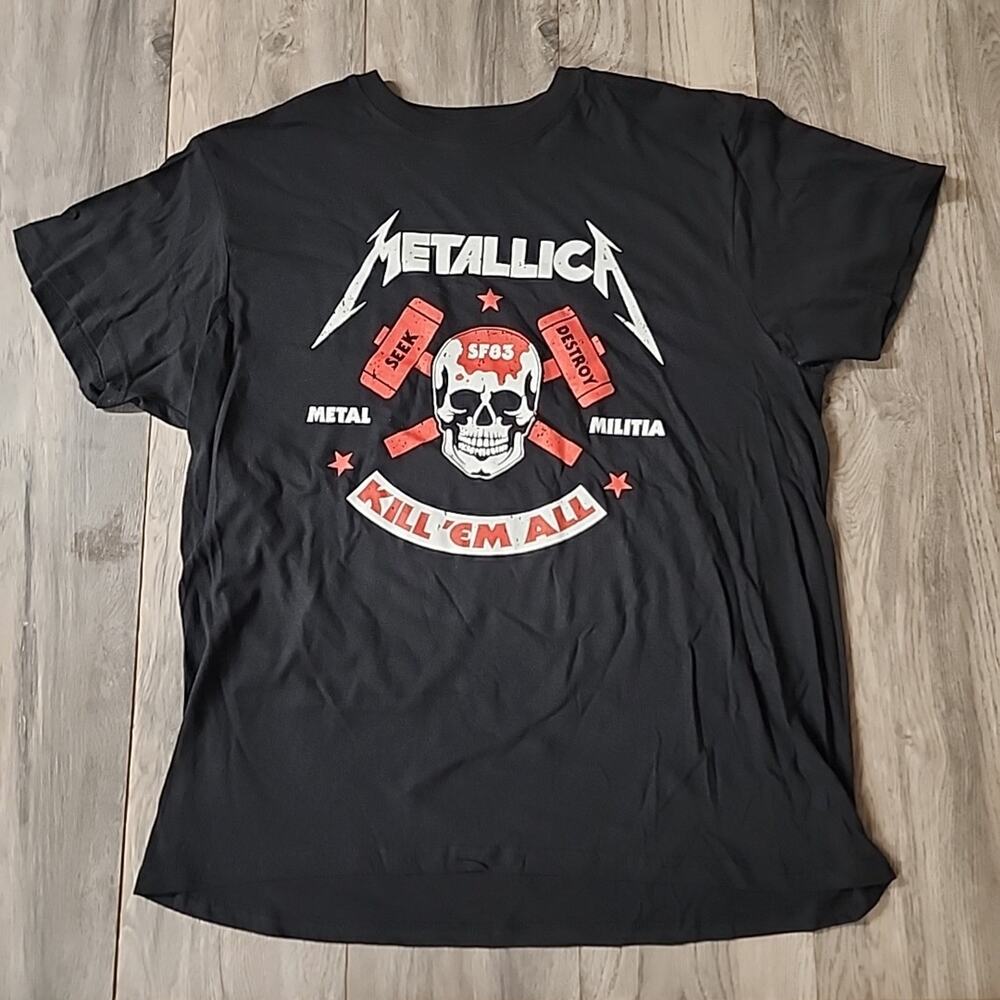 Metallica Kill 'Em All Graphic Tee - Black & Red